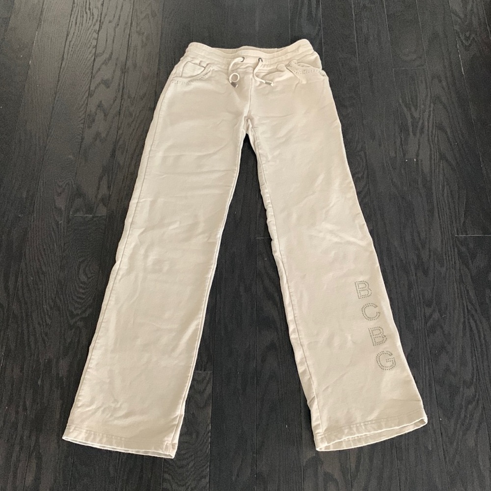 BCBGMAXAZRIA Jewel Encrusted Jogging Pants